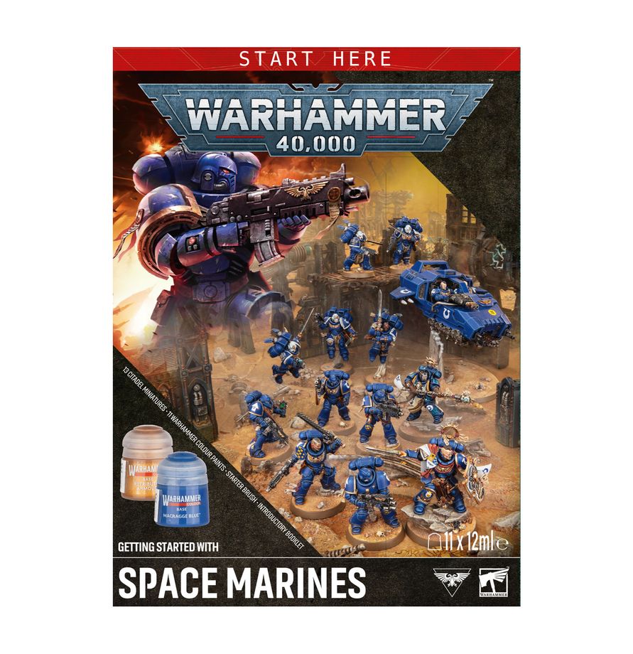 WARHAMMER 40K: GETTING STARTED WITH SPACE MARINES (PRE-ORDER 25/07)