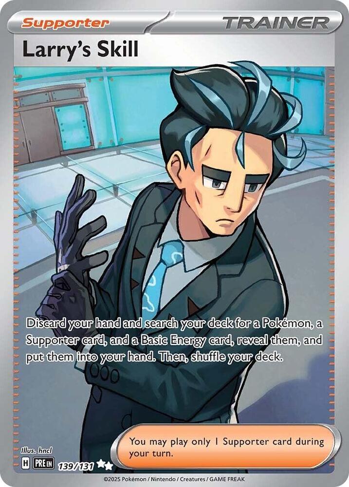 Pokemon Prismatic Evolutions Larry's Skill 139/131 Ultra Rare Holofoil Card - stylecreep.com