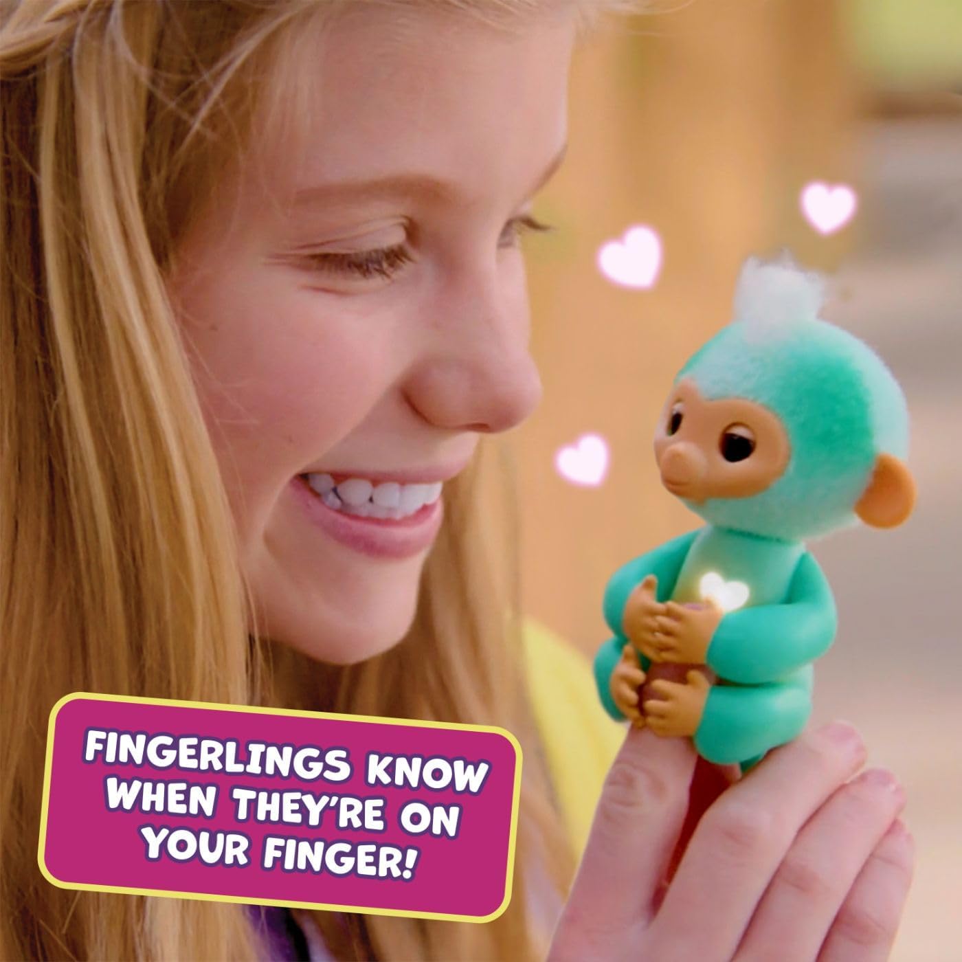 Fingerlings 2023 Baby Monkey Leo Blue