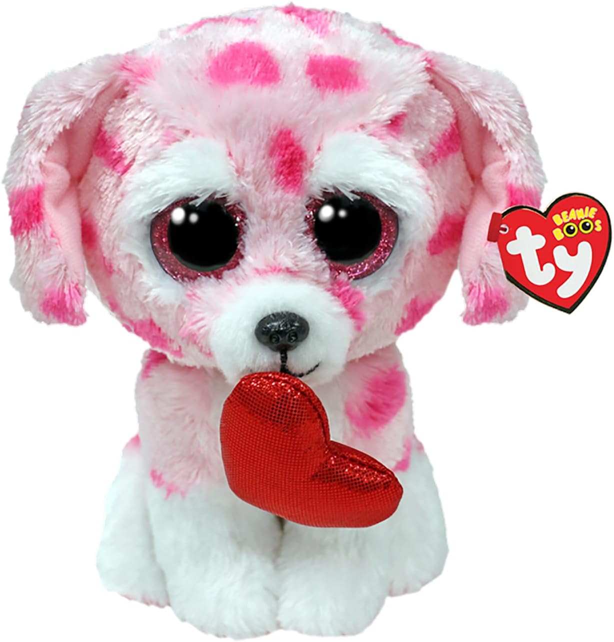 Ty Beanie Boos Regular Valentines 2024 Rory Pink Dog - stylecreep.com