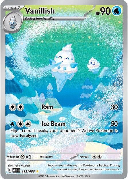 Pokemon White Flare Vanillish 112/086 Illustration Rare Holofoil Card - stylecreep.com