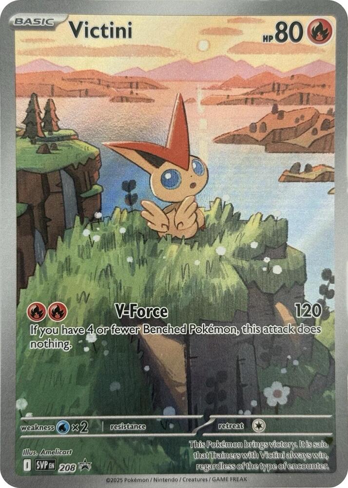 Pokemon Scarlet & Violet Promo Victini 208 Holofoil Card - stylecreep.com