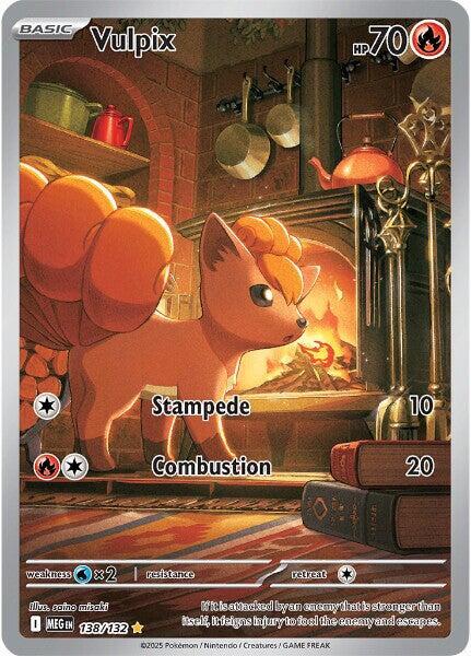 Pokemon Mega Evolution Vulpix 138/132 Shiny Rare Holofoil Card - stylecreep.com