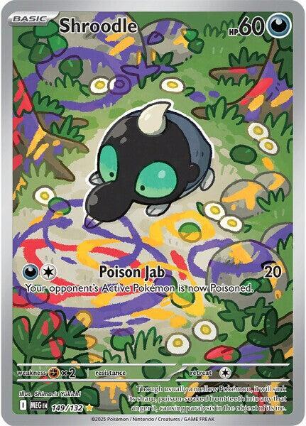 Pokemon Mega Evolution Shroodle 149/132 Shiny Rare Holofoil Card - stylecreep.com