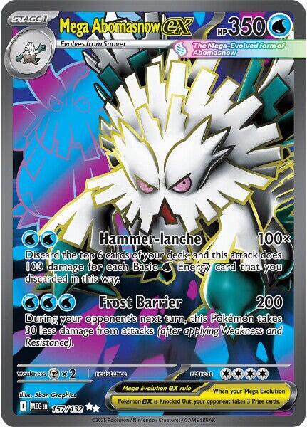 Pokemon Mega Evolution Mega Abomasnow ex 157/132 Ultra Rare Holofoil Card - stylecreep.com