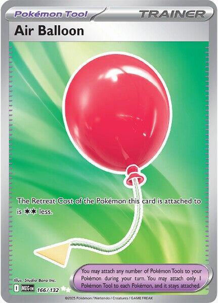 Pokemon Mega Evolution Air Balloon 166/132 Ultra Rare Holofoil Card - stylecreep.com