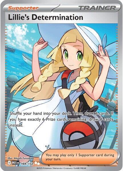 Pokemon Mega Evolution Lillie's Determination 169/132 Ultra Rare Holofoil Card - stylecreep.com
