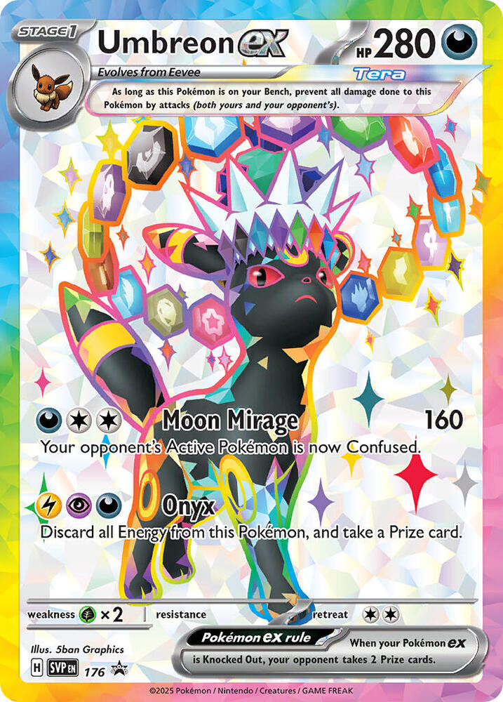 Pokemon Scarlet & Violet Promo Umbreon ex 176 Card - stylecreep.com