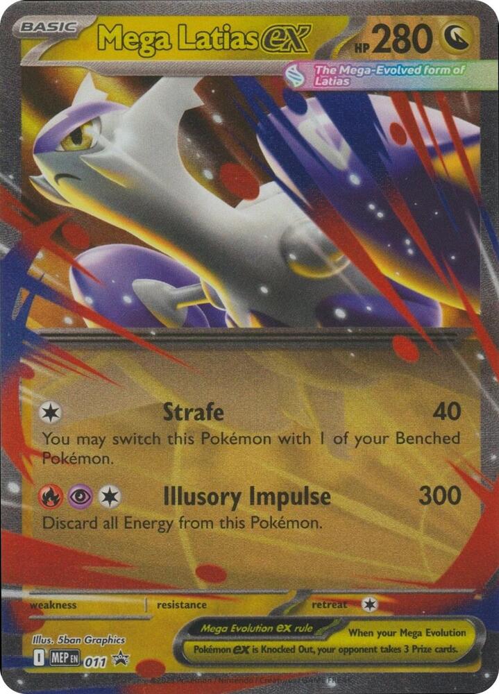 Pokemon Mega Evolution Promo Mega Latias ex 011 Holo Card - stylecreep.com