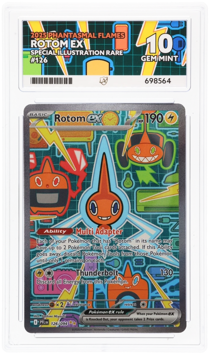 Pokemon Graded Card - Rotom ex 126/094 - Ace Gem Mint 10 (698564)