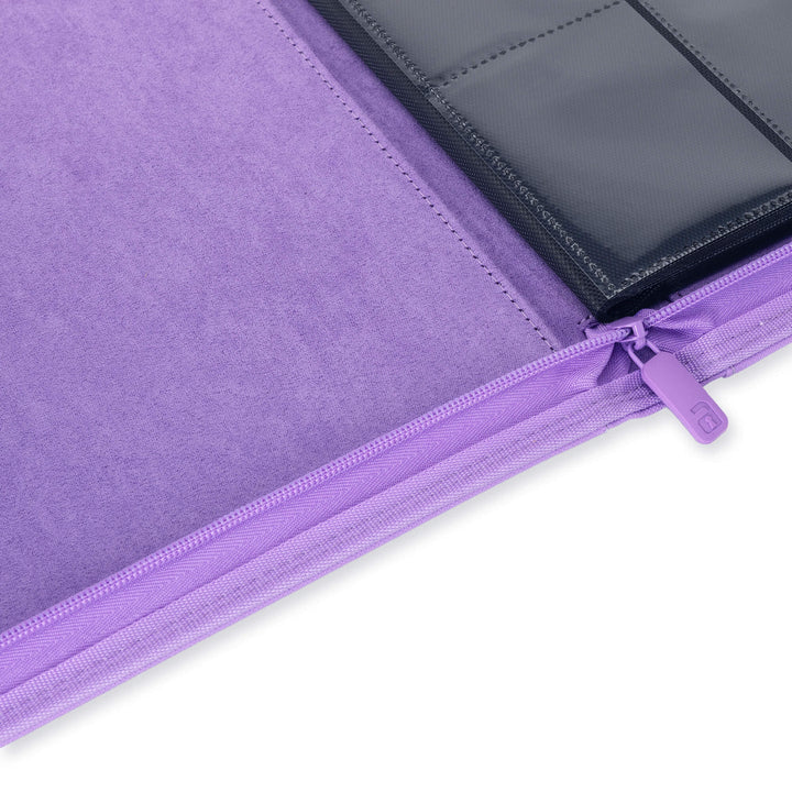Vault X Exo-Tec Zip Binder 9-Pocket Just Purple