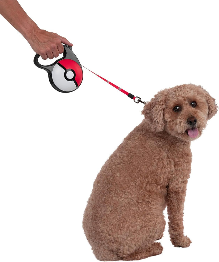 Pokemon 16' Retractable Poke Ball Dog Leash