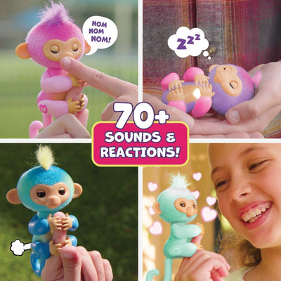 Fingerlings 2023 Baby Monkey Leo Blue - stylecreep.com