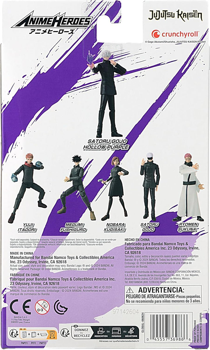 Anime Heroes Jujutsu Kaisen Satoru Goju Hollow Purple Action Figure