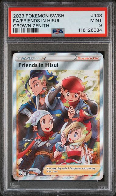 Pokemon Graded Card - Friends In Hisui 148/159 - PSA MINT 9 (116126034)