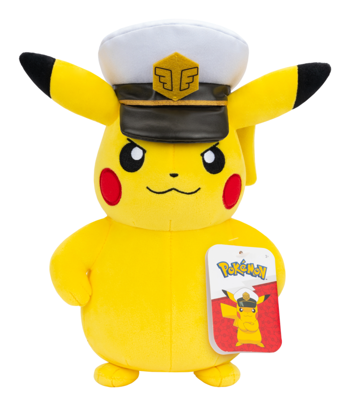 Pokemon 8" Plush Toy Captain Pikachu