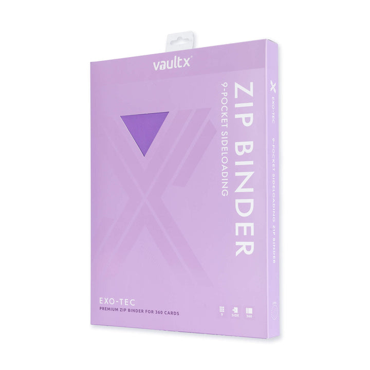Vault X Exo-Tec Zip Binder 9-Pocket Just Purple