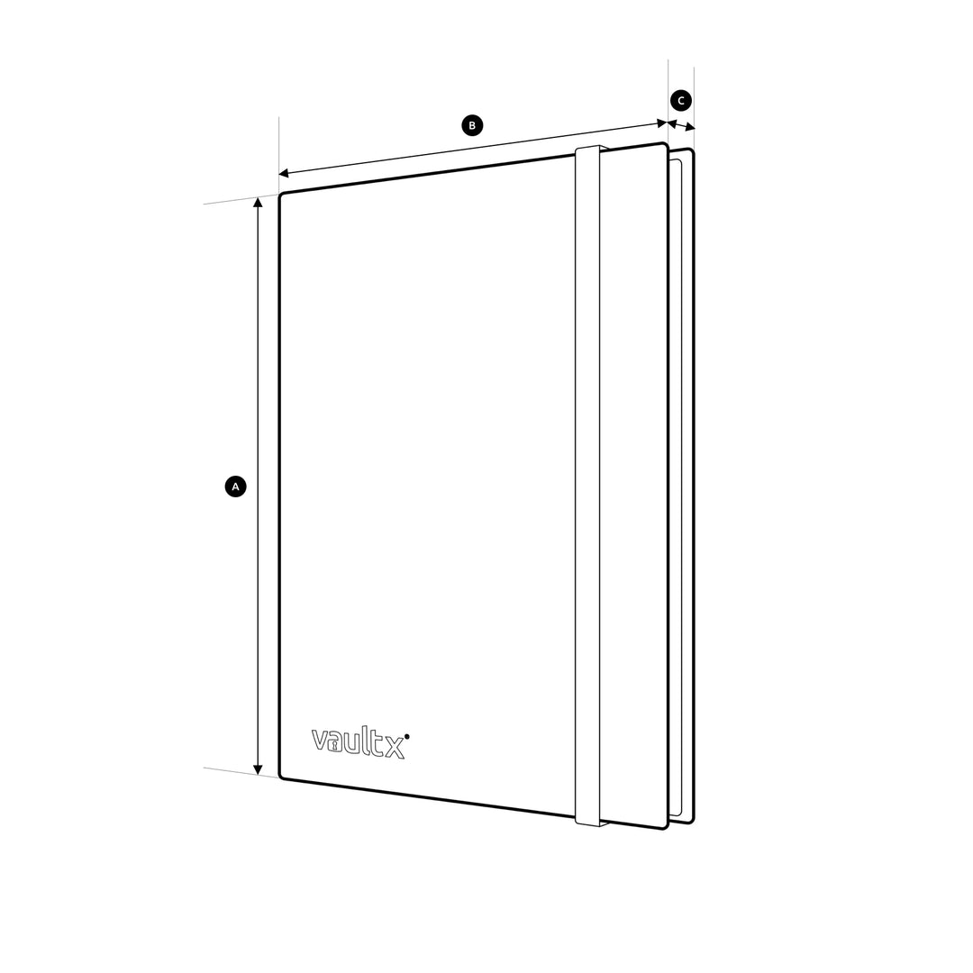 Vault X Standard Strap Binder 9-Pocket Black - stylecreep.com