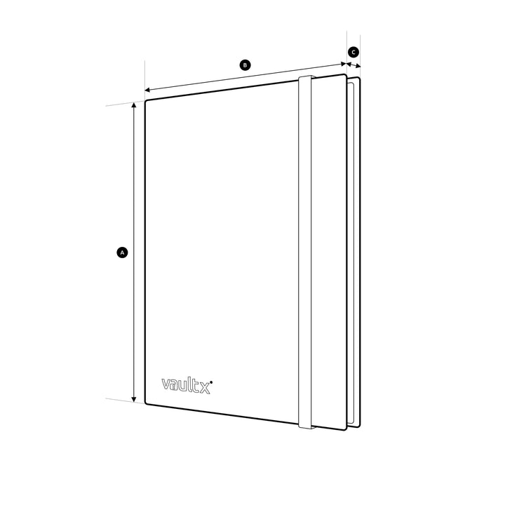 Vault X Standard Strap Binder 9-Pocket Black - stylecreep.com