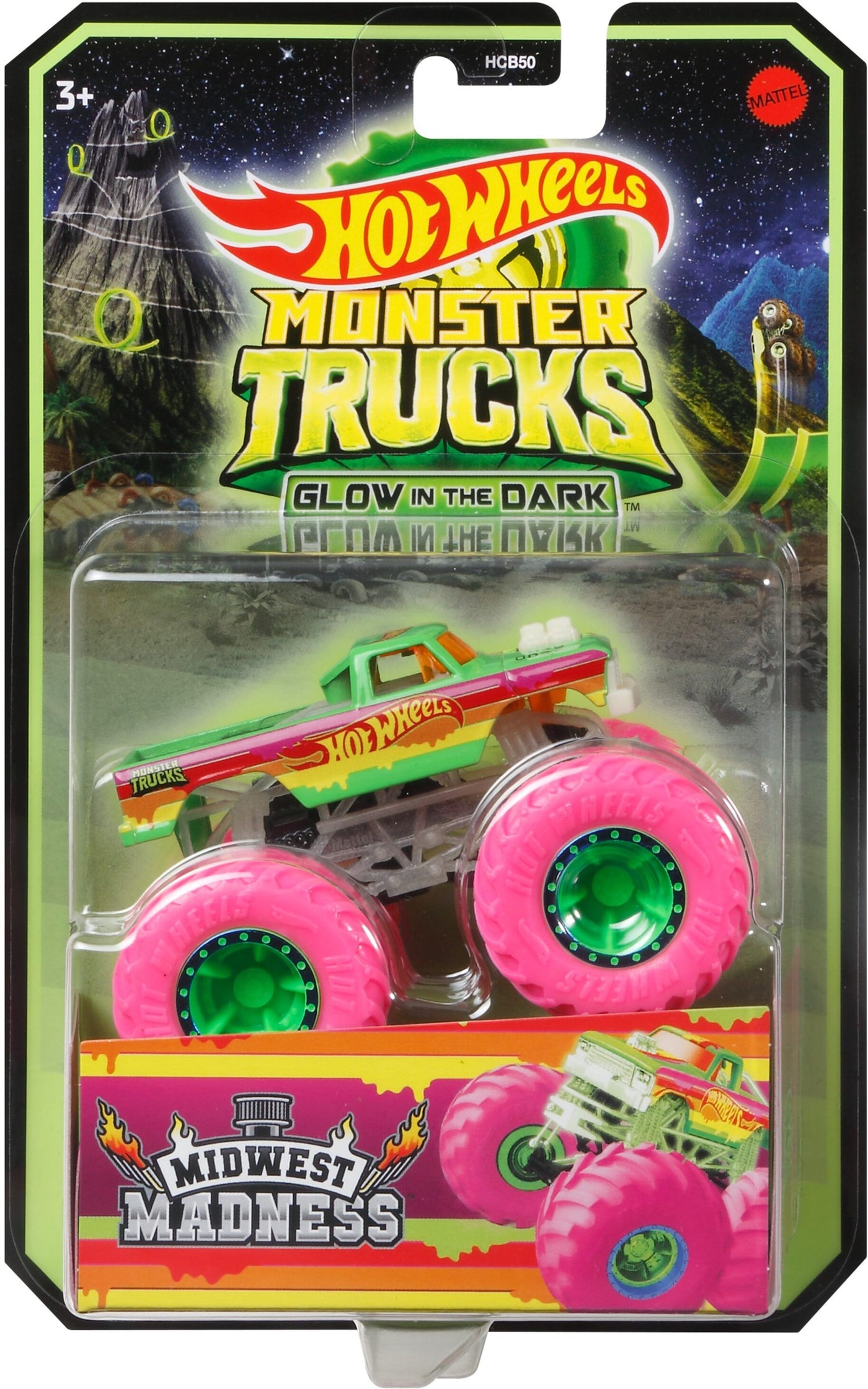 Hot Wheels GITD Monster Truck Assortment - 1 Supplied - stylecreep.com