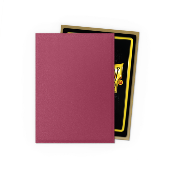 Dragon Shield Standard Dual Matte SP EDT Pomegranate & Gold Sleeves (100)