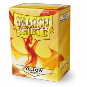 Dragon Shield Standard Matte Yellow Sleeves (100)