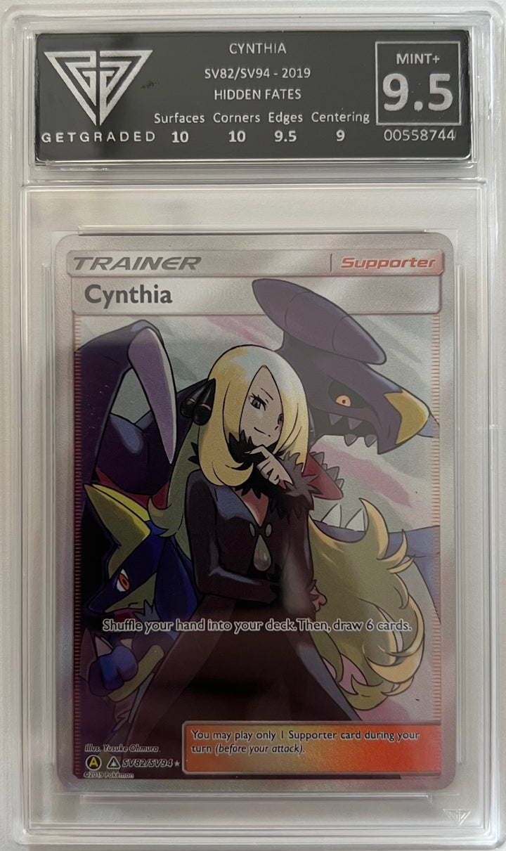 Pokemon Graded Card - Cynthia SV82/SV94 - Get Graded Mint+ 9.5 (558744)