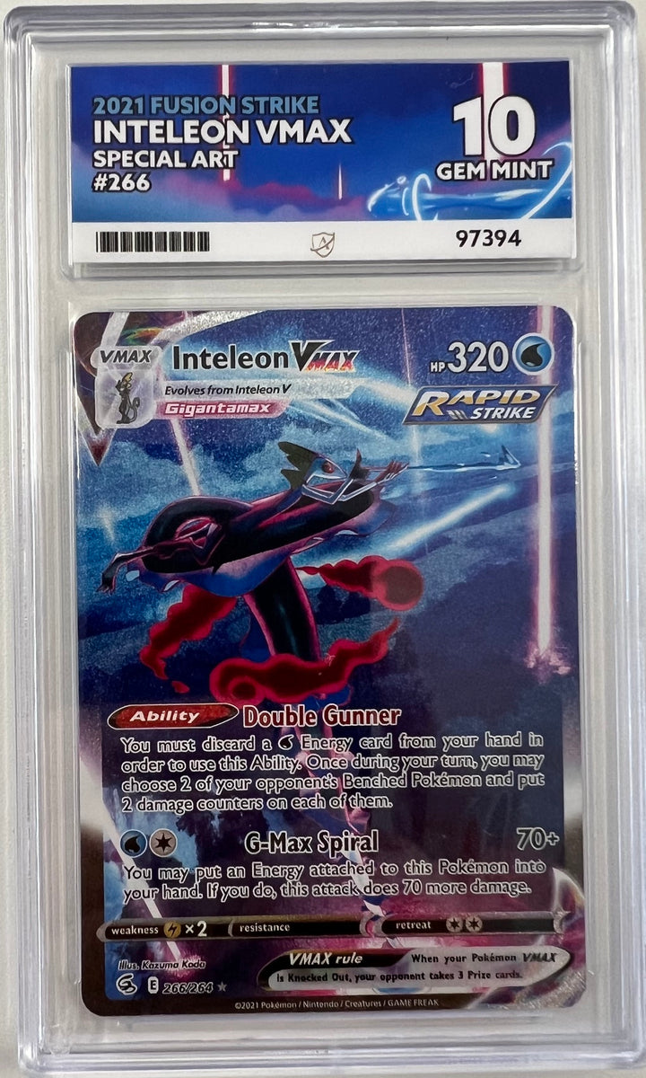 Pokemon Graded Card - Inteleon Vmax 266/264 - Ace Gem Mint 10 (97394)
