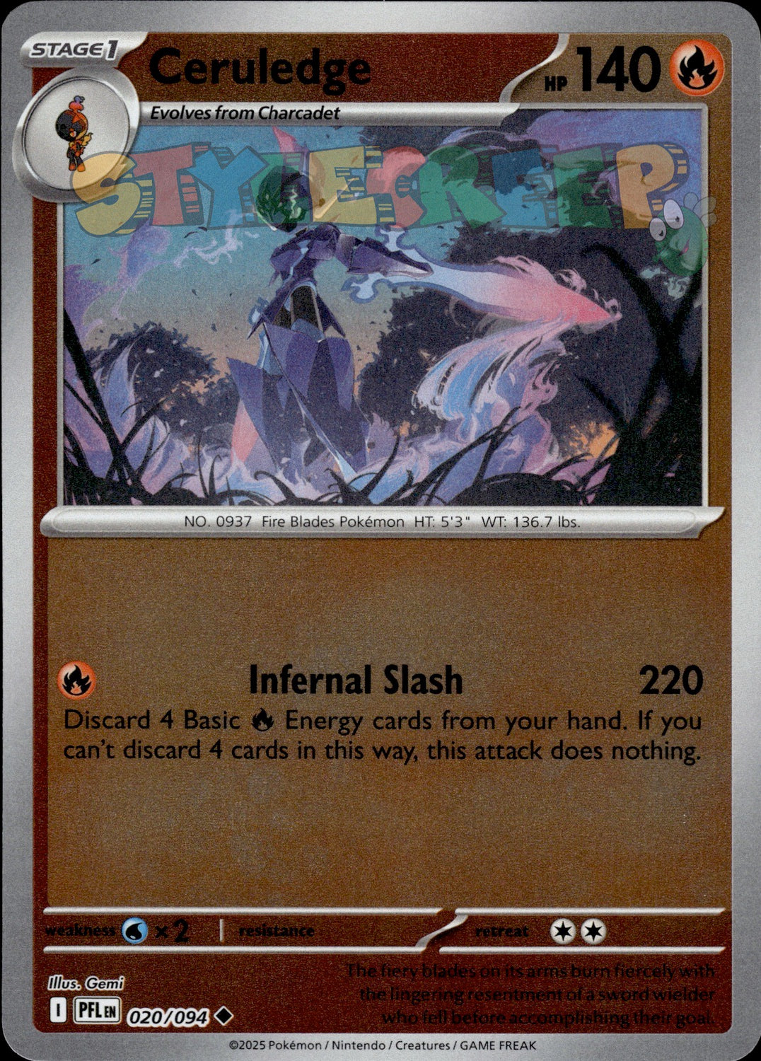 Pokemon TCG Phantasmal Flames Holo & Reverse Holo Cards - Select Your Card