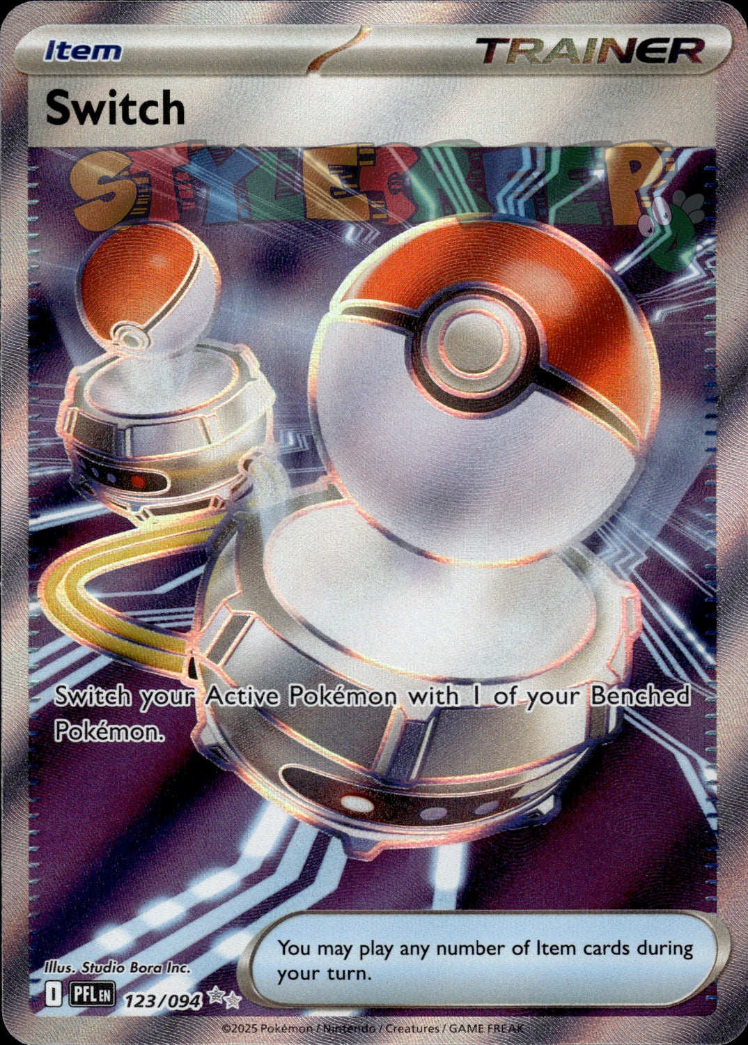 Pokemon Phantasmal Flames Switch 123/094 Ultra Rare Card