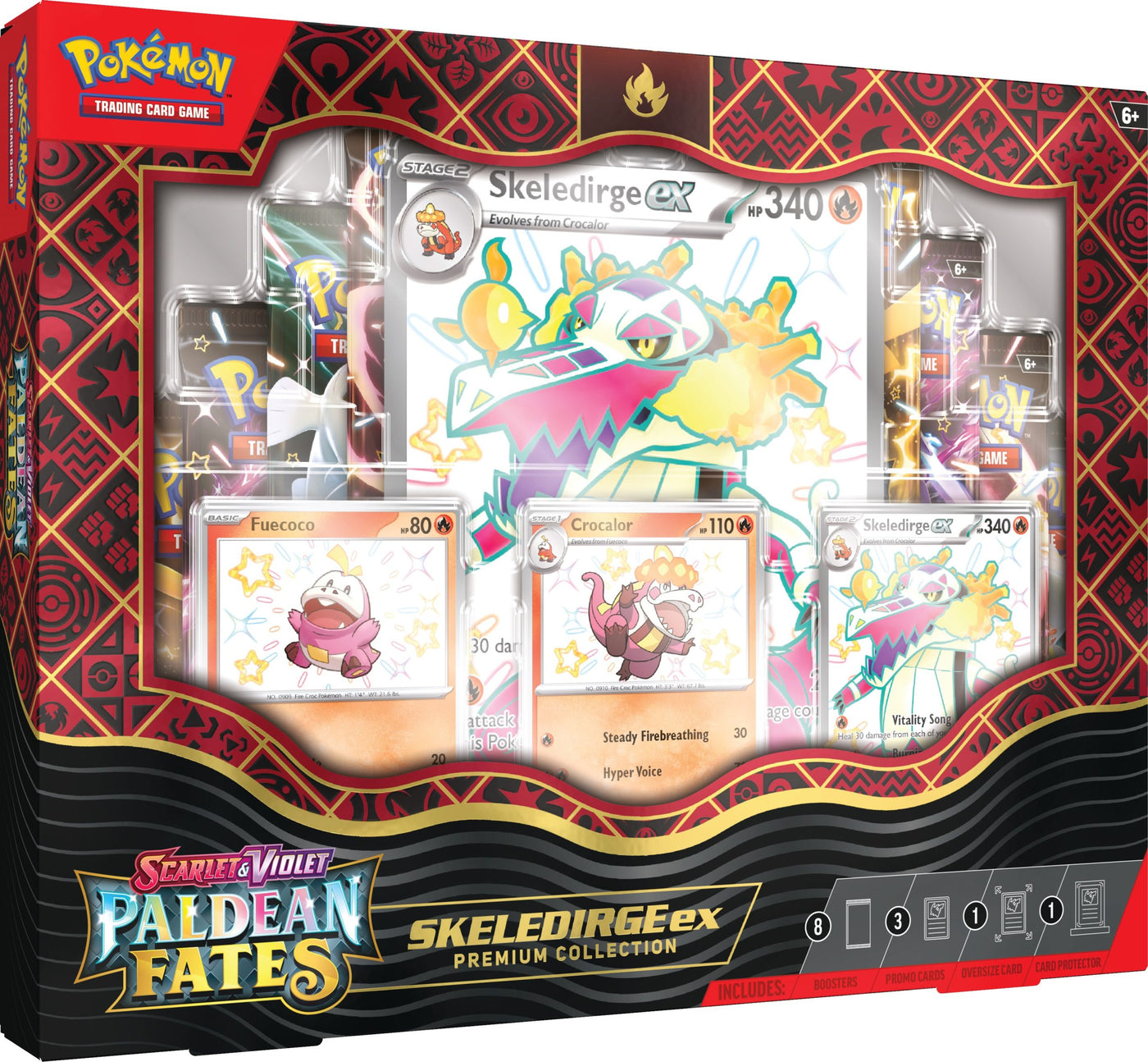 Pokemon TCG Scarlet & Violet Paldean Fates Premium Collection Box - Skeledirge ex