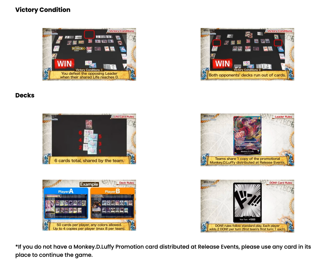 One Piece - Pirate Party Vol 3 - 2V2 Battle! (BOOK A TEAM SPOT)