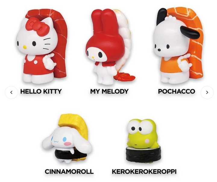 Twinchees Hello Kitty & Friends Sushi Figurine Blind Bag (1 Supplied)