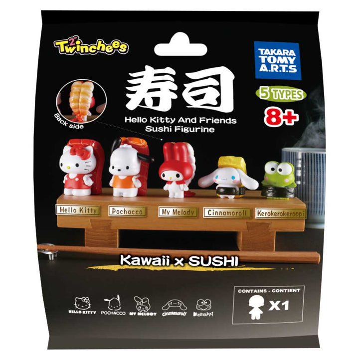 Twinchees Hello Kitty & Friends Sushi Figurine Blind Bag (1 Supplied)
