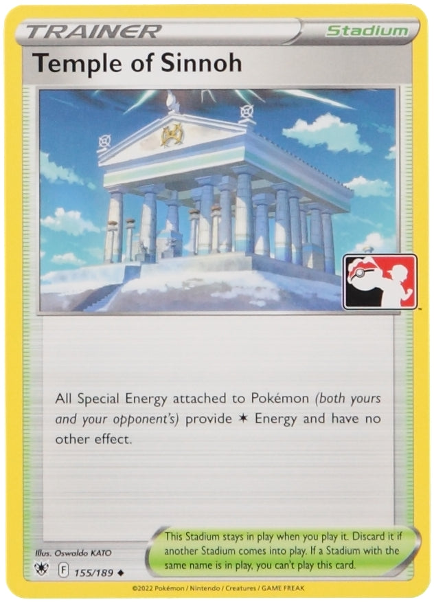 Pokemon TCG Temple of Sinnoh ASR 155 (STD) Prize Pack S3
