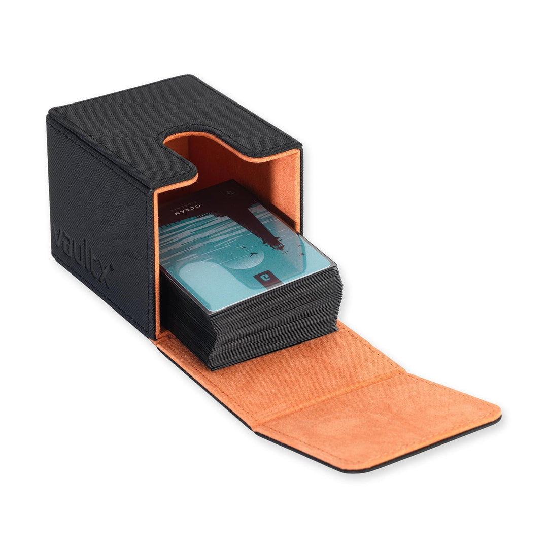 Vault X Exo-Tec Zip Toploading Deck Box 80+ Black Orange