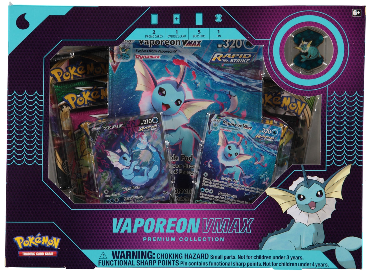 Pokemon TCG VMAX Premium Collection Box - Vaporeon