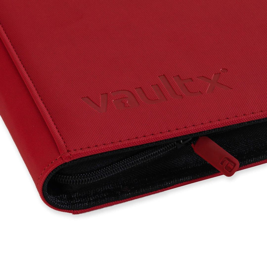 Vault X Exo-Tec Zip Binder 12-Pocket XL Fire Red