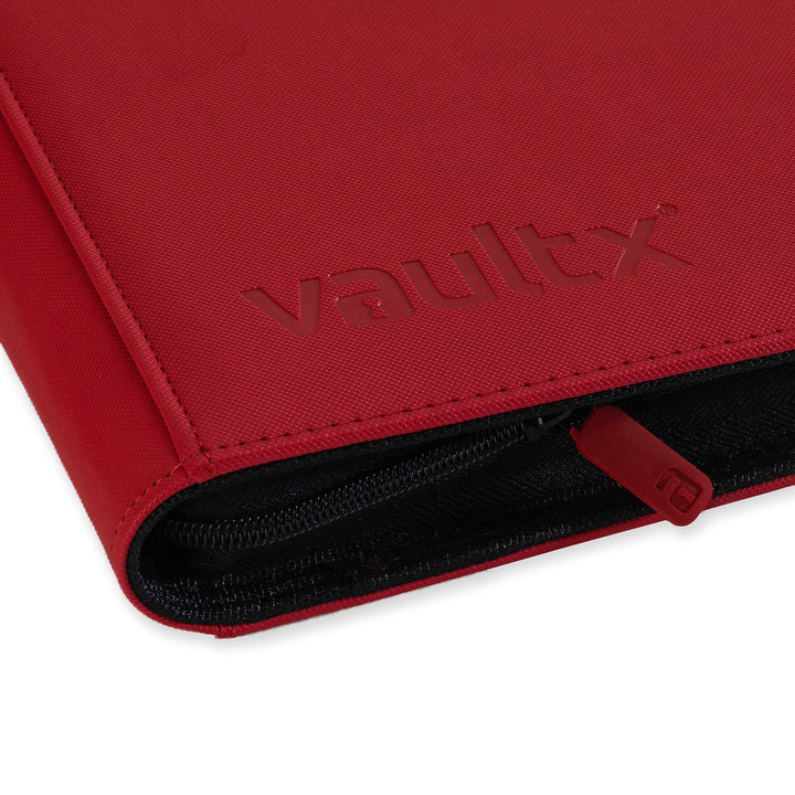 Vault X Exo-Tec Zip Binder 12-Pocket XL Fire Red