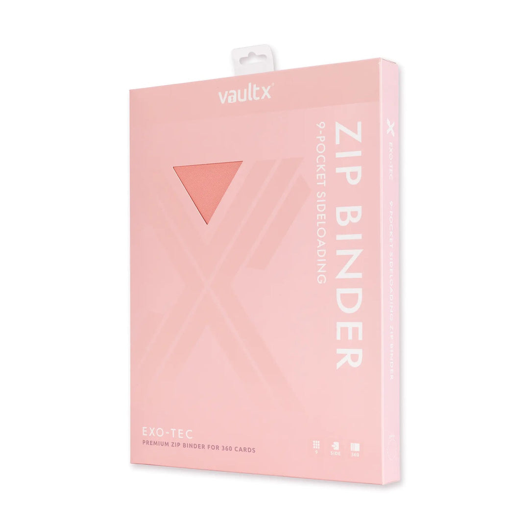 Vault X Exo-Tec Zip Binder 9-Pocket Just Pink
