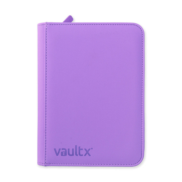 Vault X Exo-Tec Zip Binder 4-Pocket Just Purple