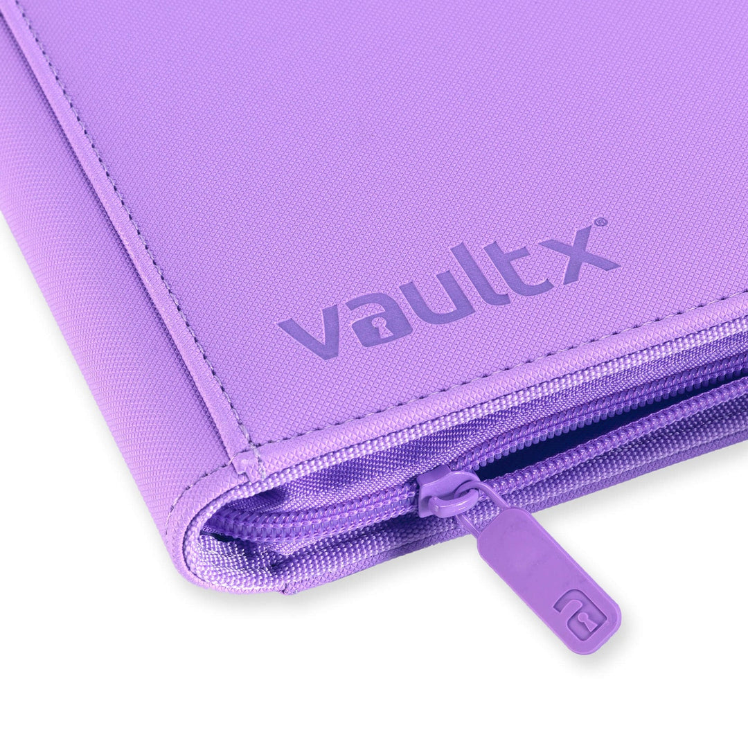 Vault X Exo-Tec Zip Binder 4-Pocket Just Purple