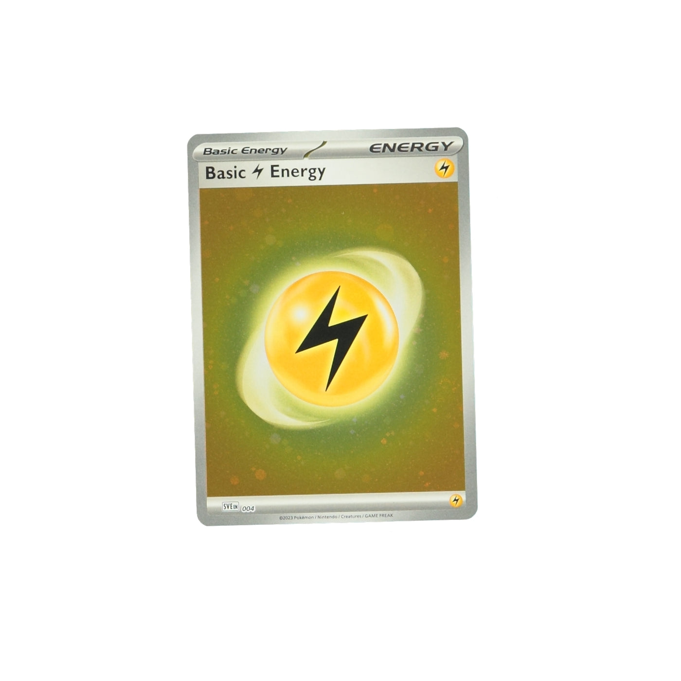 Pokemon TCG Scarlet & Violet SVEEN004 Cosmo Holo Lightning Energy Card