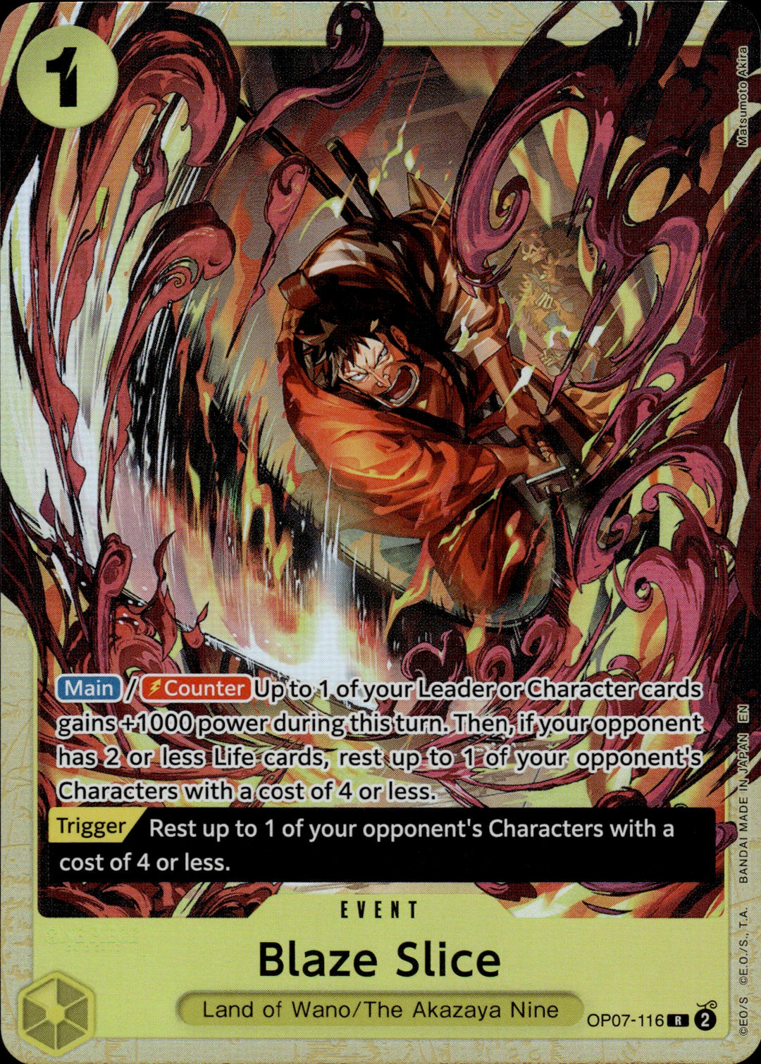 Blaze Slice (OP07-116) - Premium Card Collection -Best Selection Vol. 5-