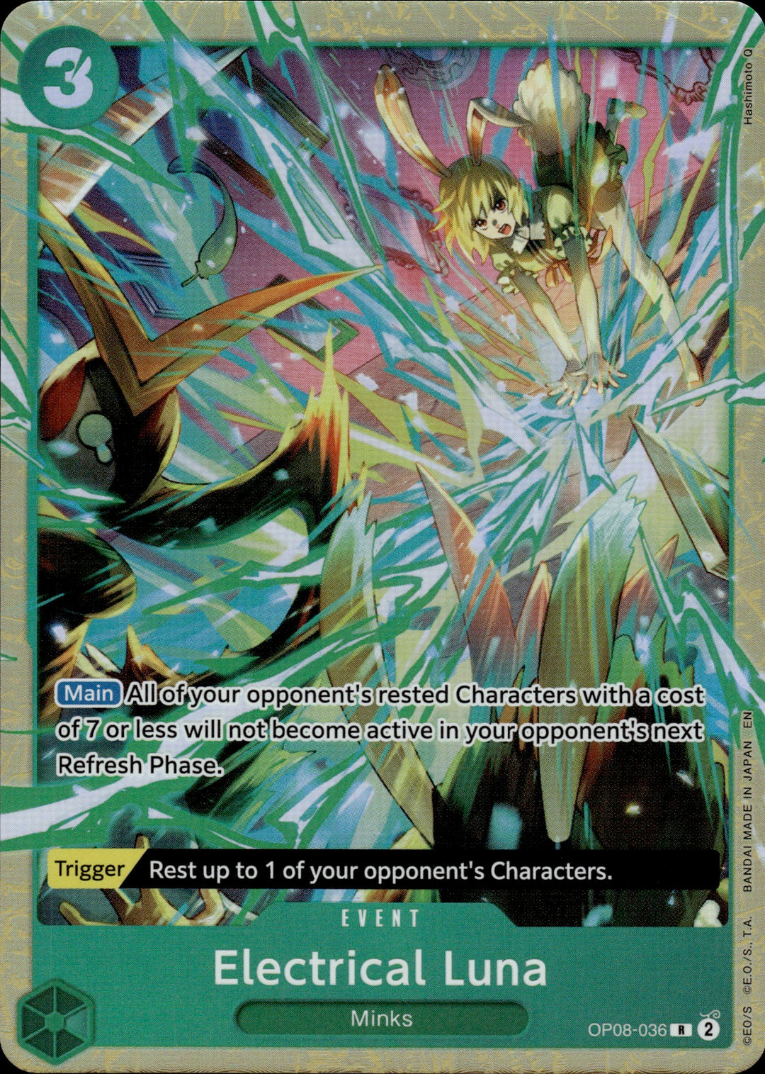 Electrical Luna (OP08-036) - Premium Card Collection -Best Selection Vol. 5-