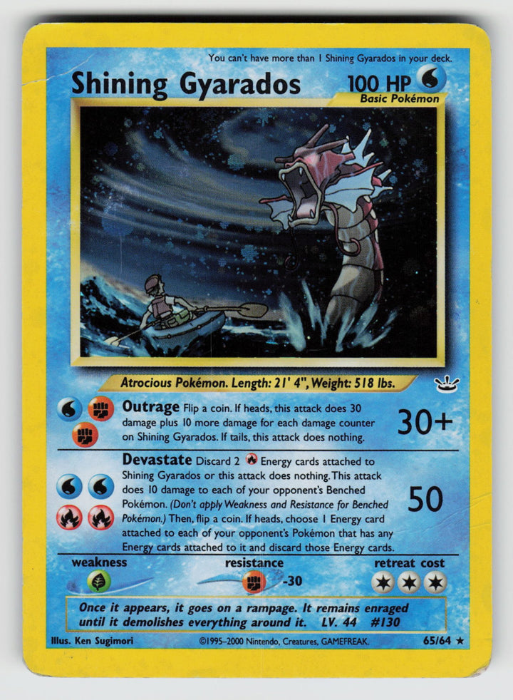 Shining Gyarados | Heavily Played / English / Unlimited Holofoil