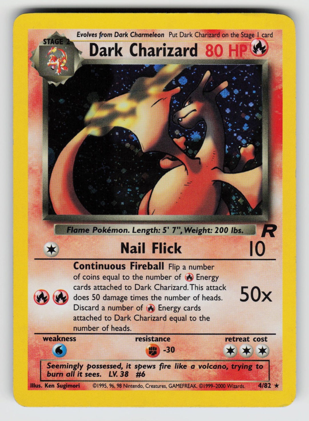 Dark Charizard (4) | Moderately Played / English / Unlimited Holofoil