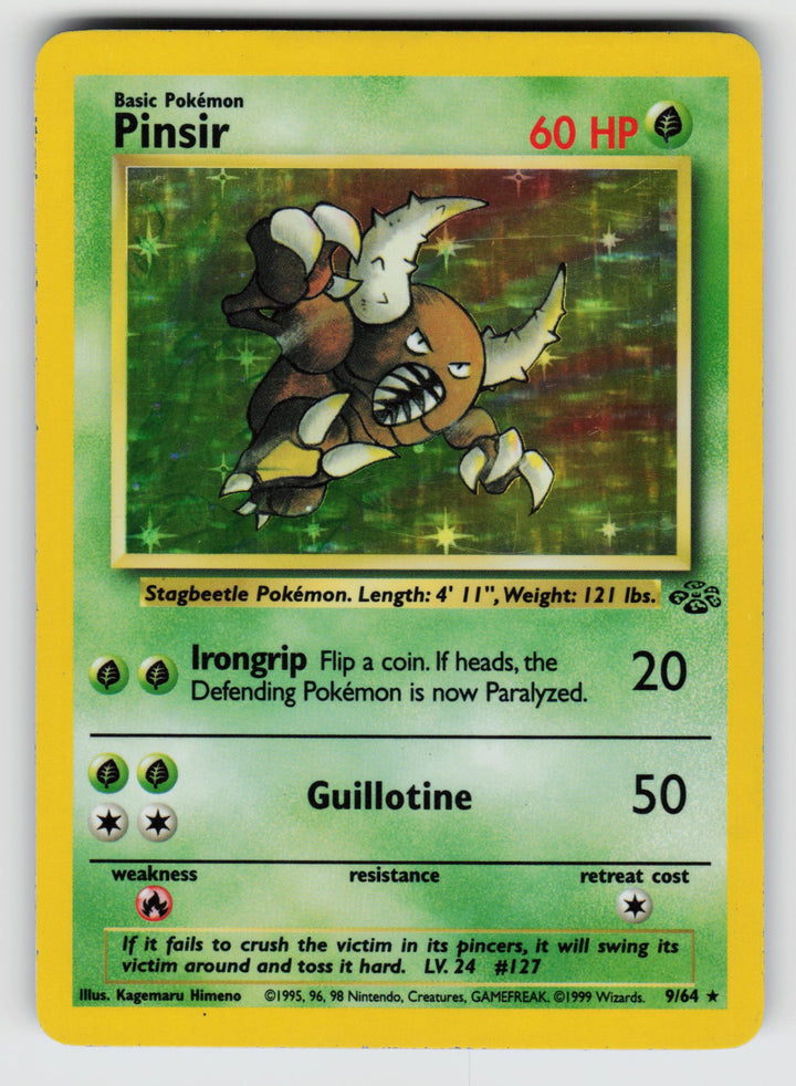 Pinsir (9) | Moderately Played / English / Unlimited Holofoil