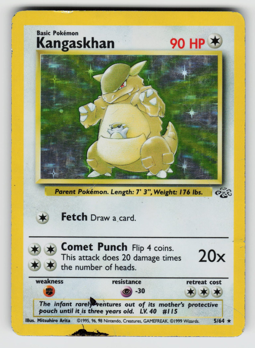 Kangaskhan (5) | Damaged / English / Unlimited Holofoil