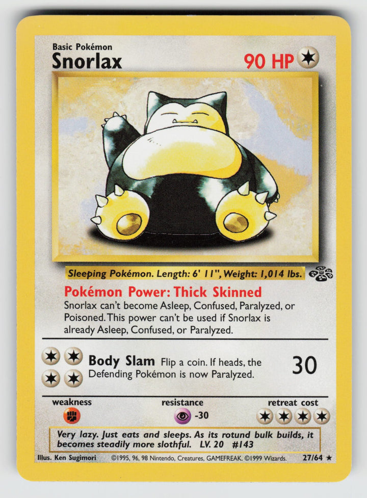 Snorlax (27) | Lightly Played / English / Unlimited